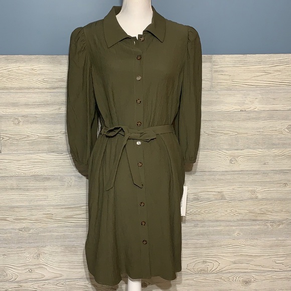 Calvin Klein Dresses & Skirts - NWT olive green Calvin Klein dress